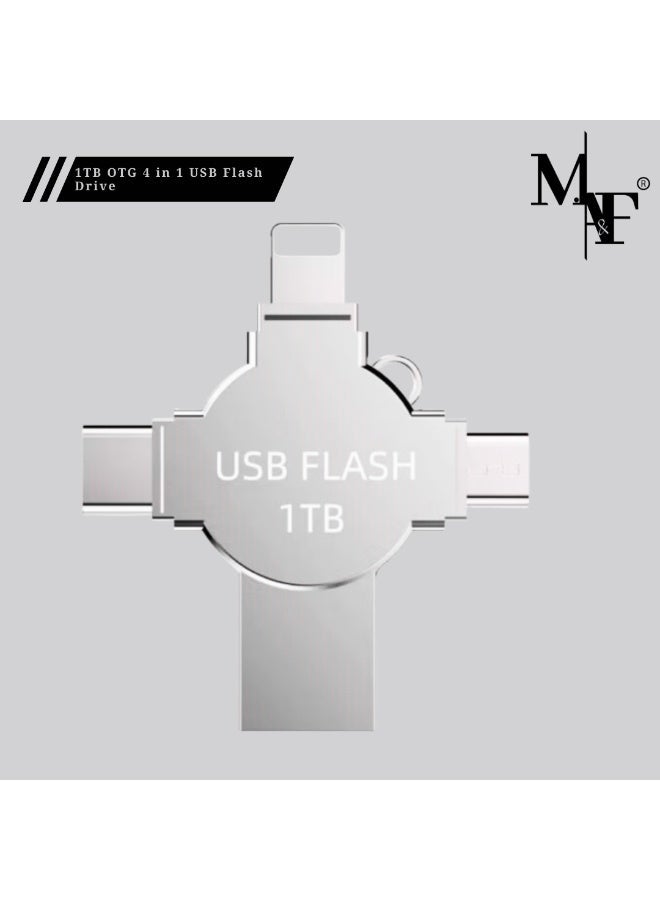 M.A&F's 1TB OTG 4 in 1 USB Flash Drive for iPhone,External Storage Thumb Drive Photo Stick USB 3.0 Memory Stick Jump Drive PhotoStick for iPad, Android,PC - Image 1